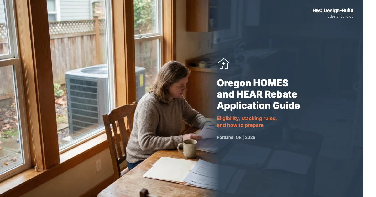Oregon HOMES and HEAR Rebate Application Guide