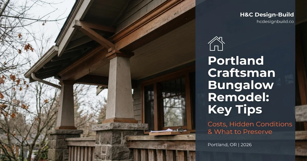 Portland Craftsman Bungalow Remodel: Key Tips