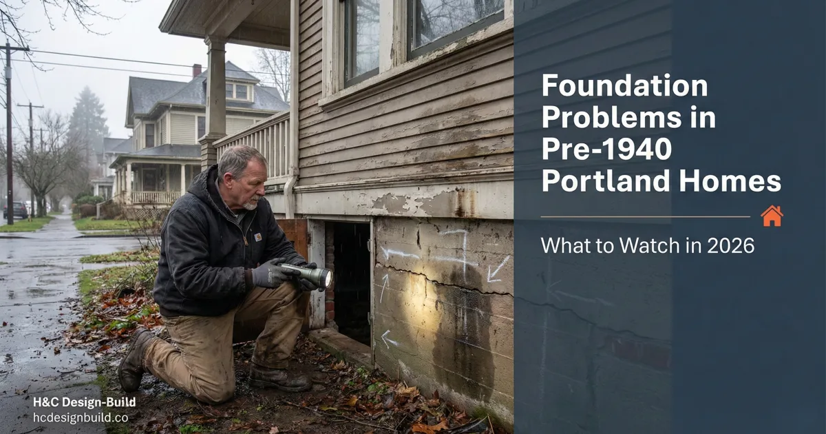 Pre-1940 Portland Home Foundations: What to Watch