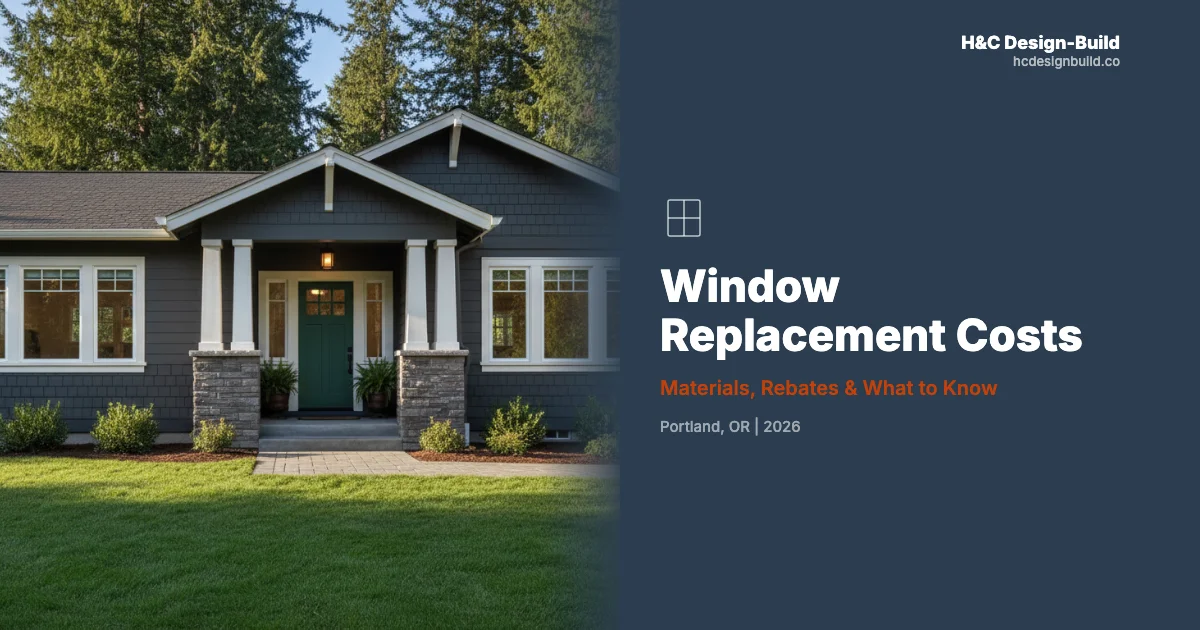 Portland Window Replacement: Costs, Rebates, What to Know