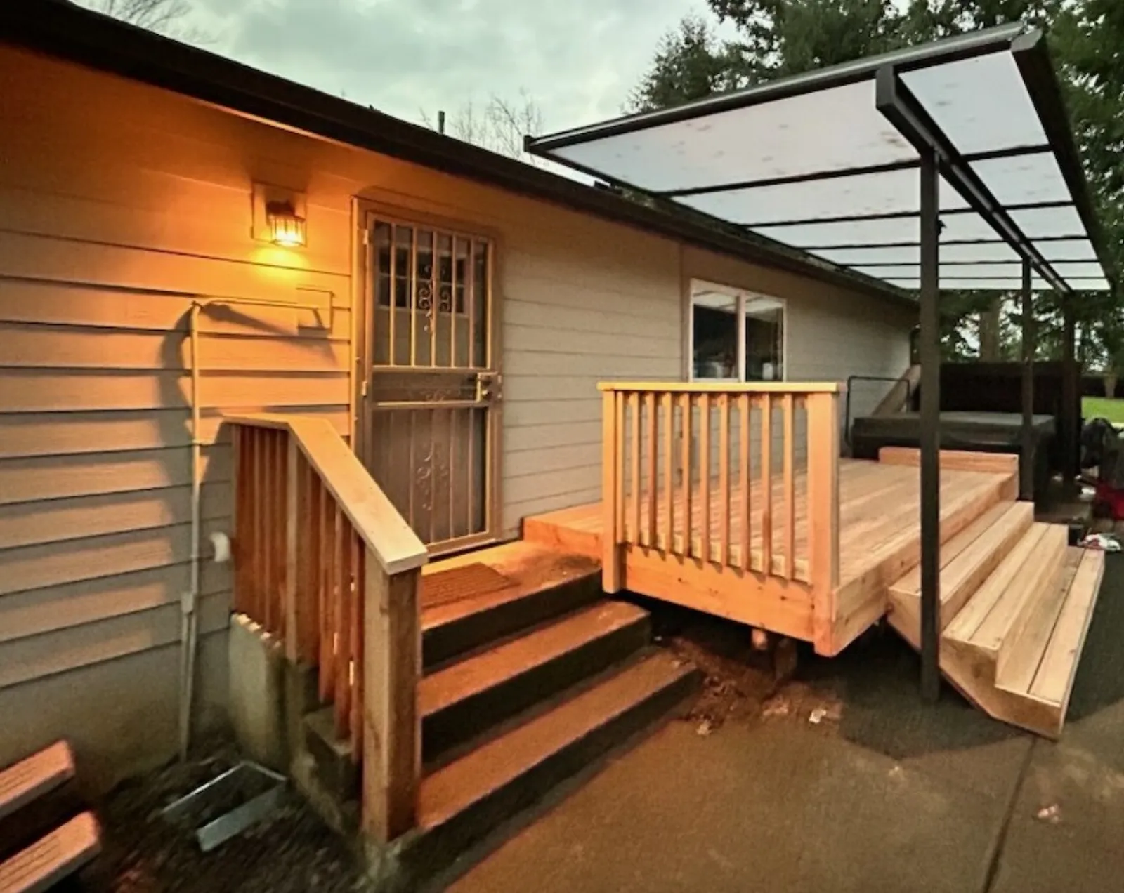 NE 112th Cedar Deck and Stair Rebuild thumbnail 2
